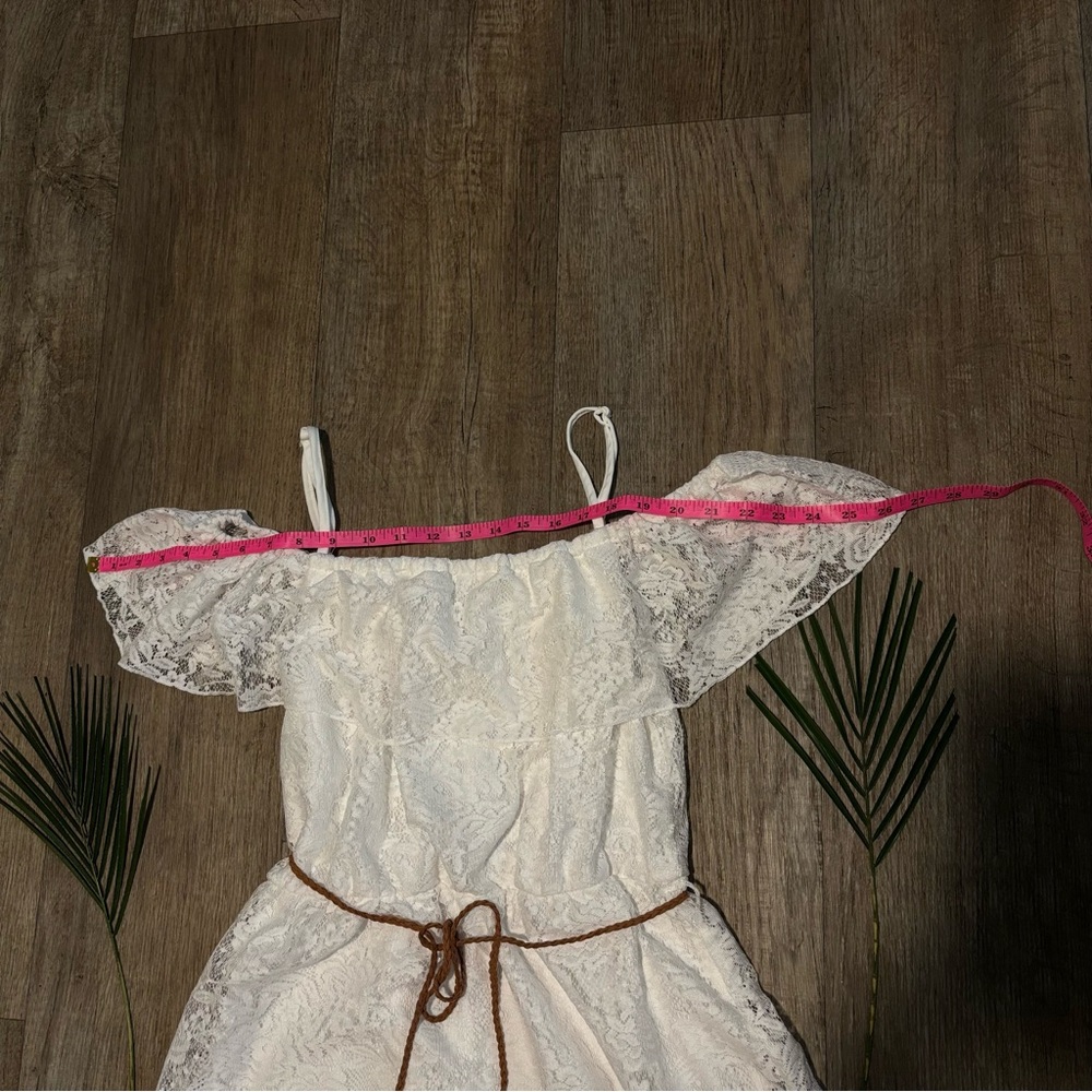 Bailey Blue White Lace Dress - Picture 7 of 9